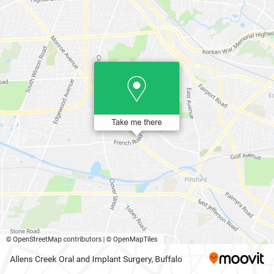 Allens Creek Oral and Implant Surgery map