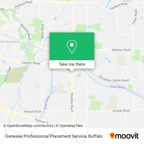 Genesee Professional Placement Service map