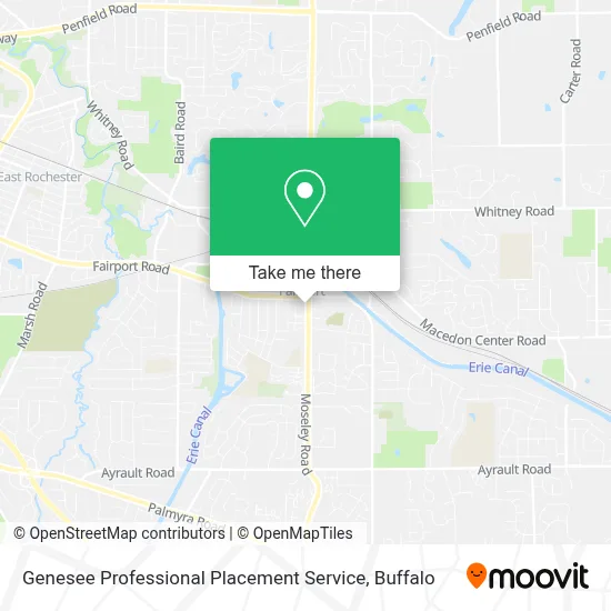 Genesee Professional Placement Service map
