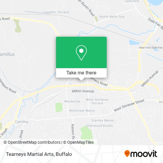 Tearneys Martial Arts map