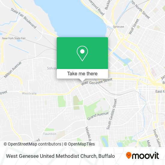 West Genesee United Methodist Church map