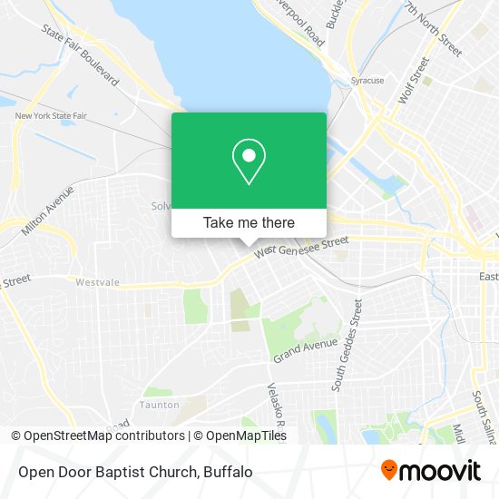Open Door Baptist Church map