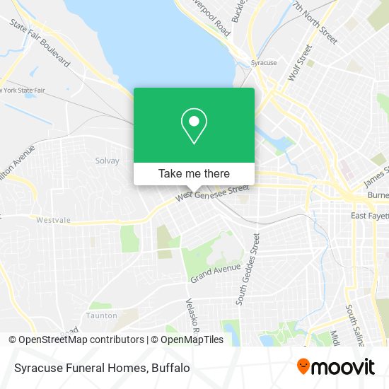 Syracuse Funeral Homes map