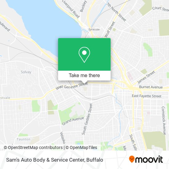 Mapa de Sam's Auto Body & Service Center