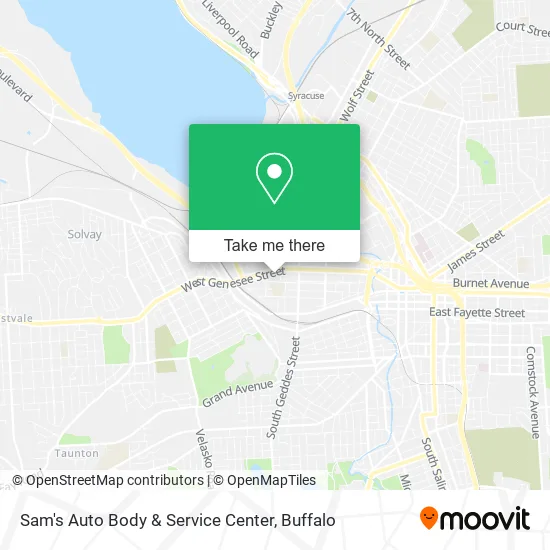 Sam's Auto Body & Service Center map