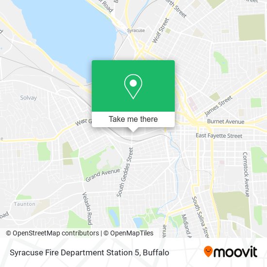 Syracuse Fire Department Station 5 map