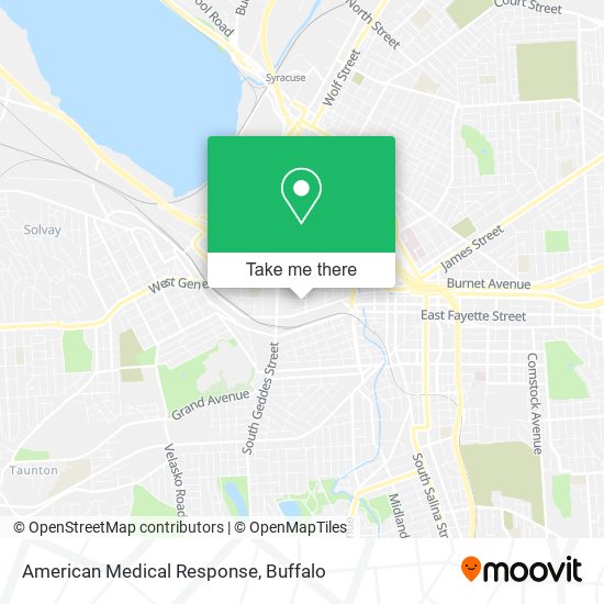 Mapa de American Medical Response