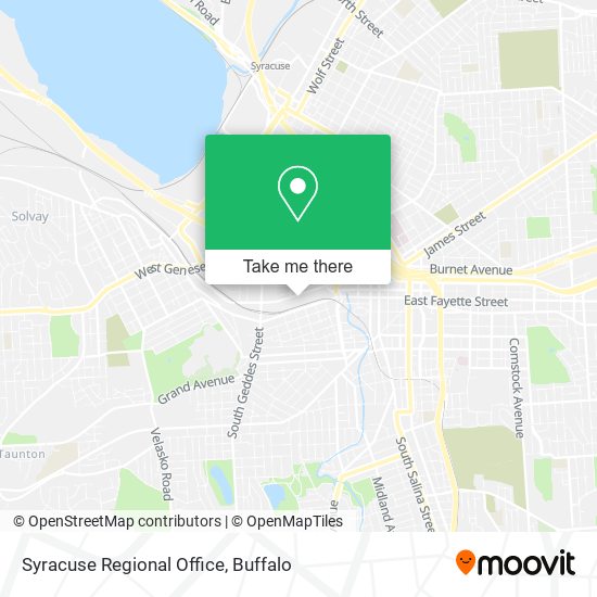 Mapa de Syracuse Regional Office