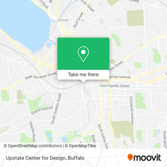 Upstate Center for Design map