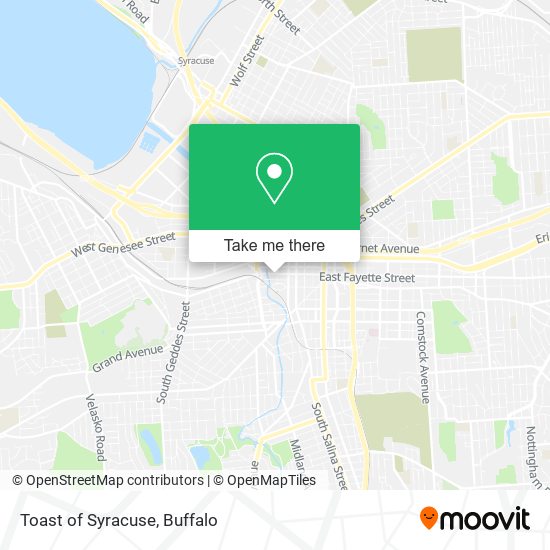 Toast of Syracuse map