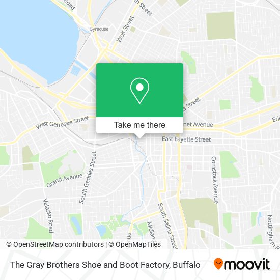 The Gray Brothers Shoe and Boot Factory map