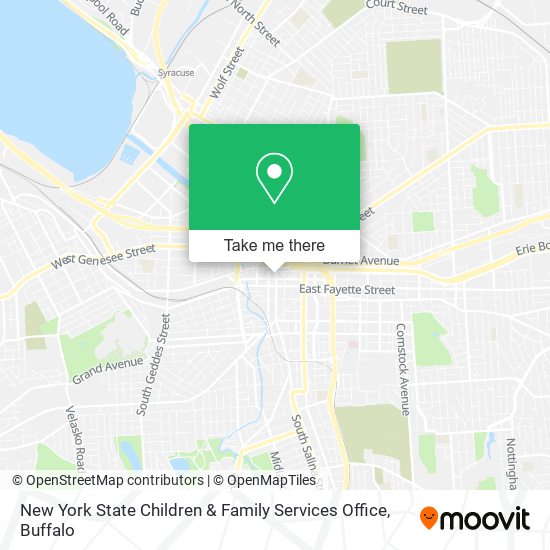 New York State Children & Family Services Office map