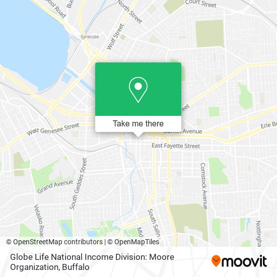 Mapa de Globe Life National Income Division: Moore Organization