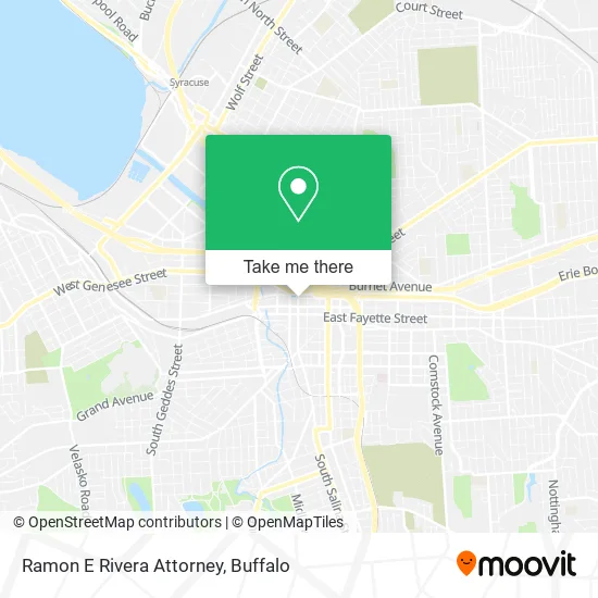 Ramon E Rivera Attorney map