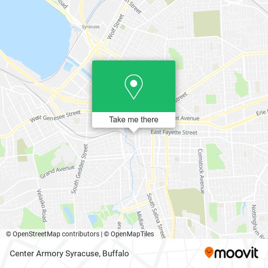 Center Armory Syracuse map