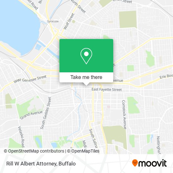 Rill W Albert Attorney map