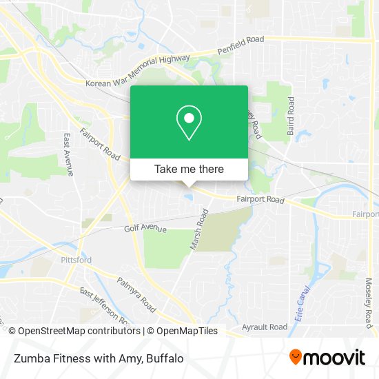 Zumba Fitness with Amy map