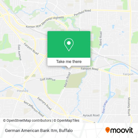 German American Bank Itm map