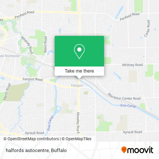 Mapa de halfords autocentre