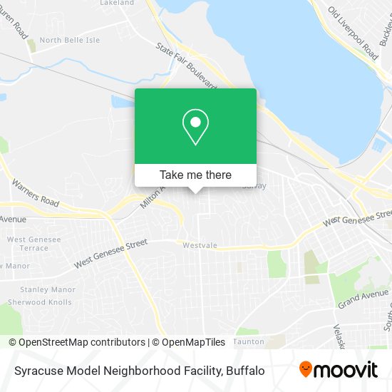 Syracuse Model Neighborhood Facility map
