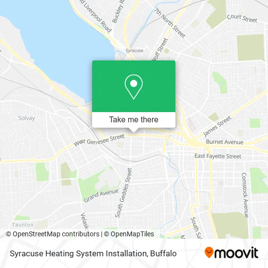 Syracuse Heating System Installation map