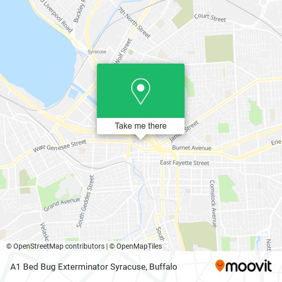 A1 Bed Bug Exterminator Syracuse map