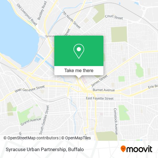 Mapa de Syracuse Urban Partnership