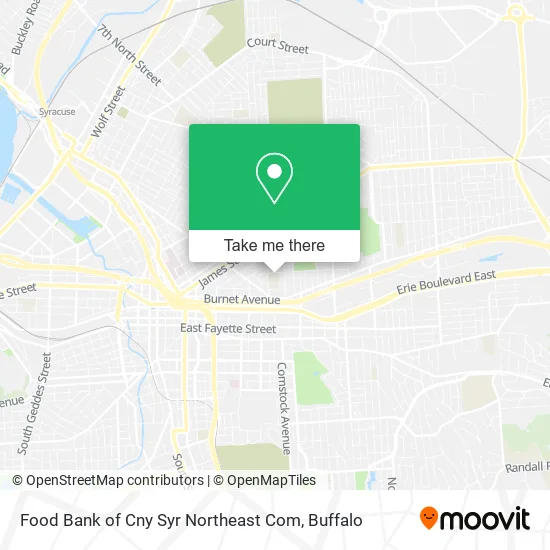 Food Bank of Cny Syr Northeast Com map