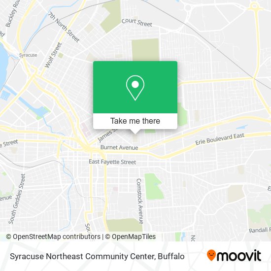 Syracuse Northeast Community Center map