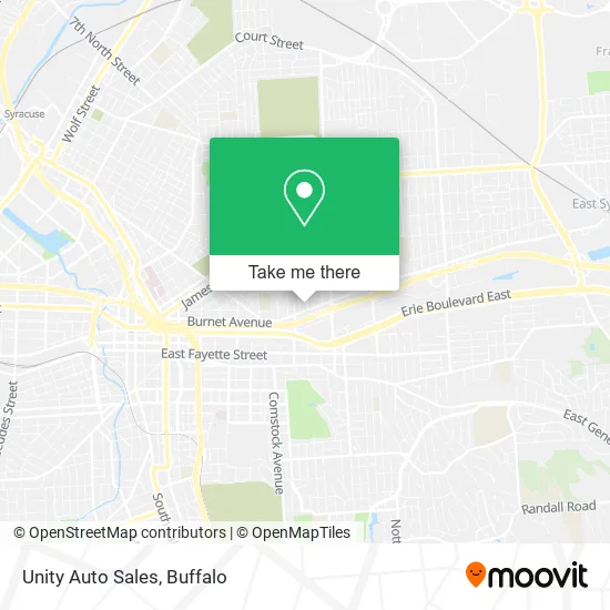 Unity Auto Sales map