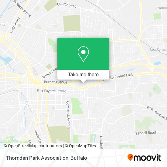 Mapa de Thornden Park Association