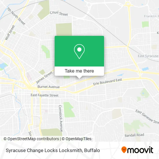 Syracuse Change Locks Locksmith map