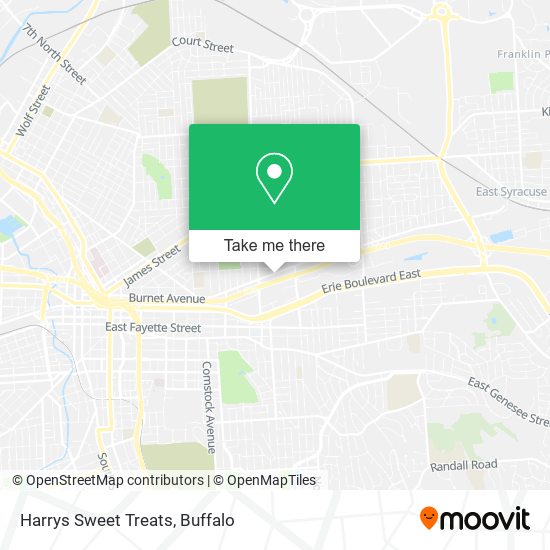 Mapa de Harrys Sweet Treats