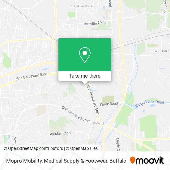 Mopro Mobility, Medical Supply & Footwear map