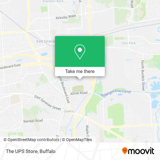 The UPS Store map