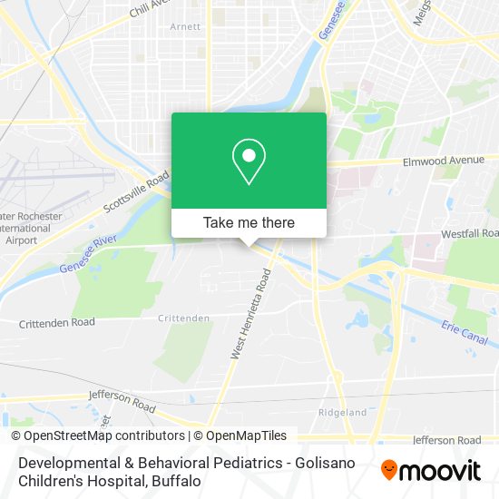 Mapa de Developmental & Behavioral Pediatrics - Golisano Children's Hospital