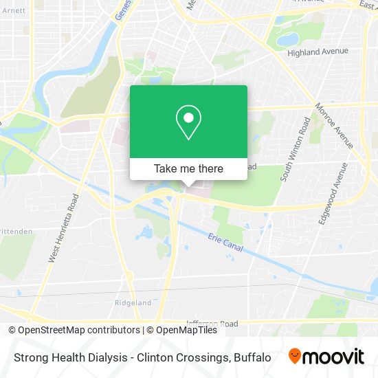 Mapa de Strong Health Dialysis - Clinton Crossings