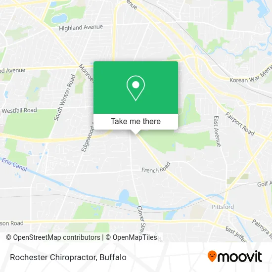 Rochester Chiropractor map