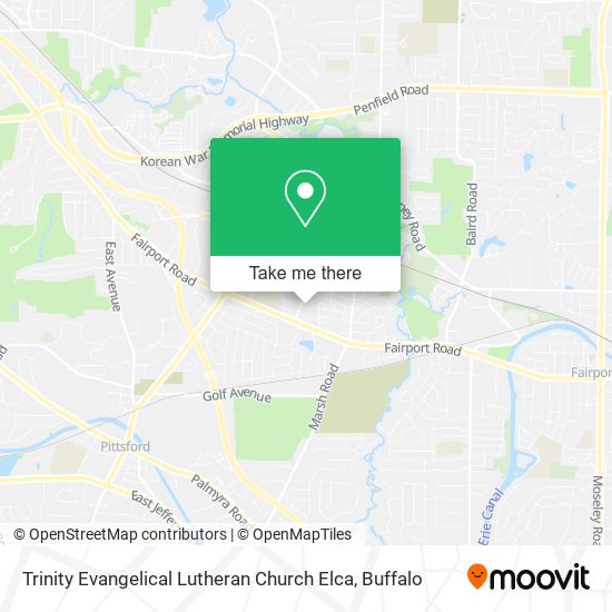 Mapa de Trinity Evangelical Lutheran Church Elca