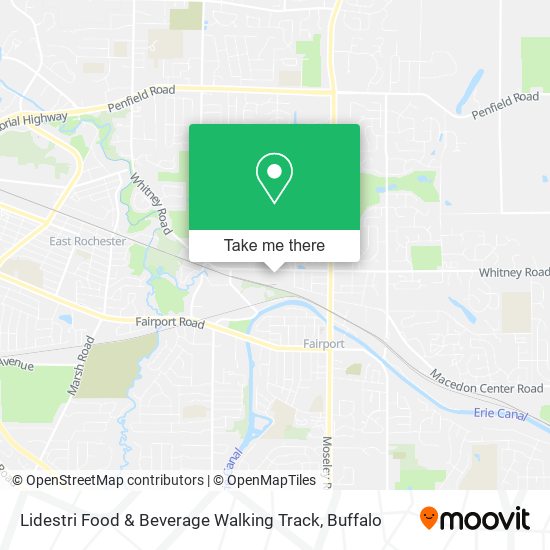 Mapa de Lidestri Food & Beverage Walking Track