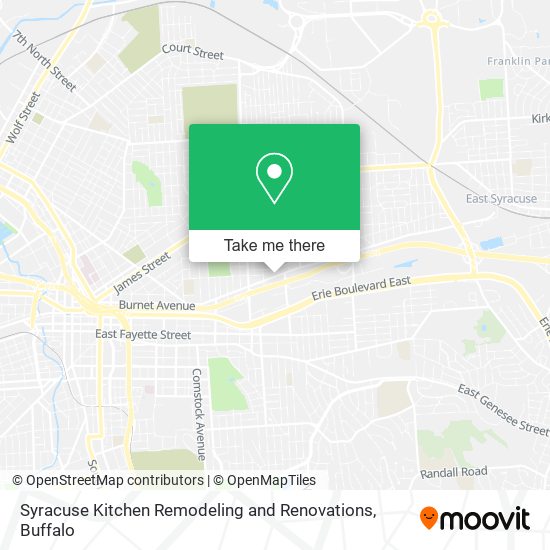 Syracuse Kitchen Remodeling and Renovations map