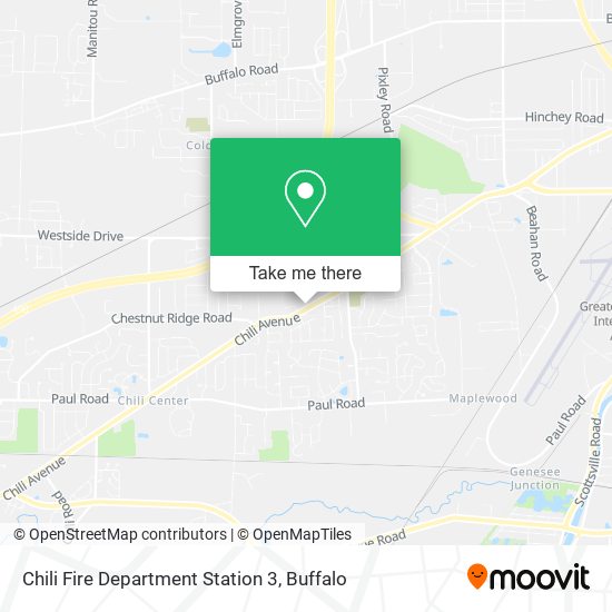 Chili Fire Department Station 3 map
