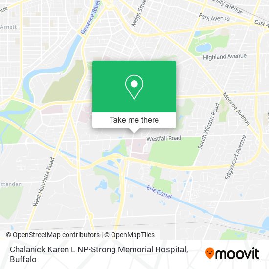 Chalanick Karen L NP-Strong Memorial Hospital map