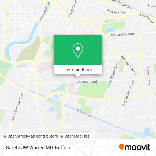 Gareth JW Warren MD map