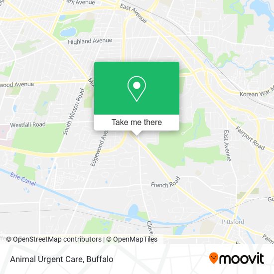 Animal Urgent Care map