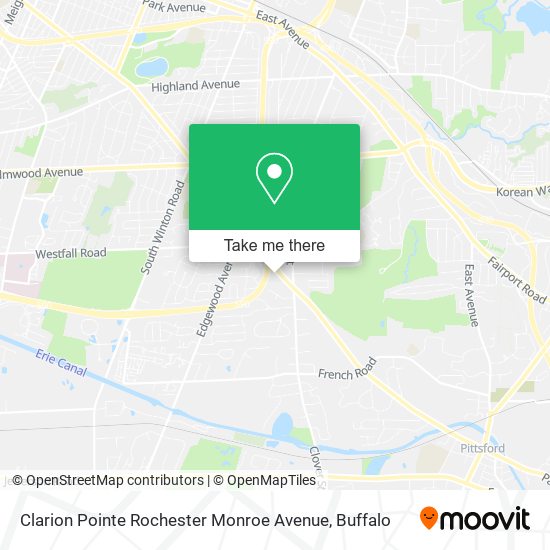 Clarion Pointe Rochester Monroe Avenue map