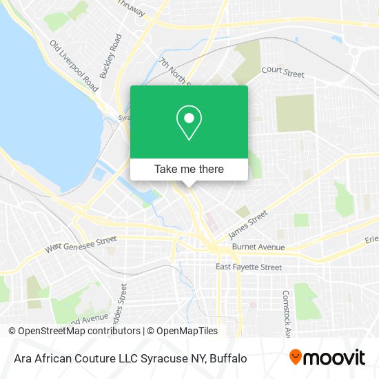 Mapa de Ara African Couture LLC Syracuse NY