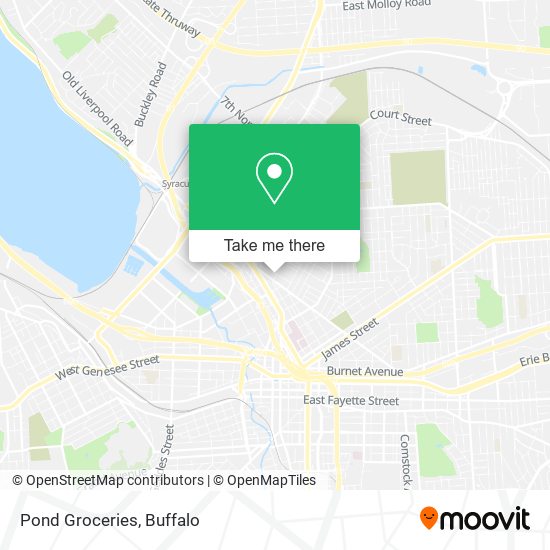 Mapa de Pond Groceries