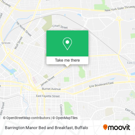 Barrington Manor Bed and Breakfast map