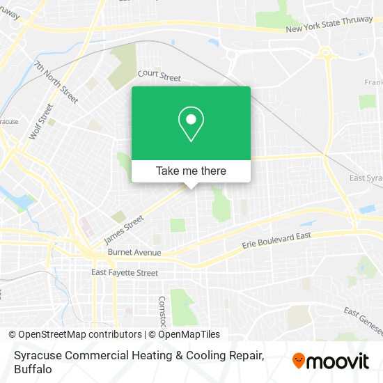 Syracuse Commercial Heating & Cooling Repair map